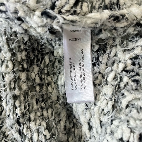 Madison Lilly Chunky Knit Cardigan | Grey & White | Size S - Picture 8 of 10